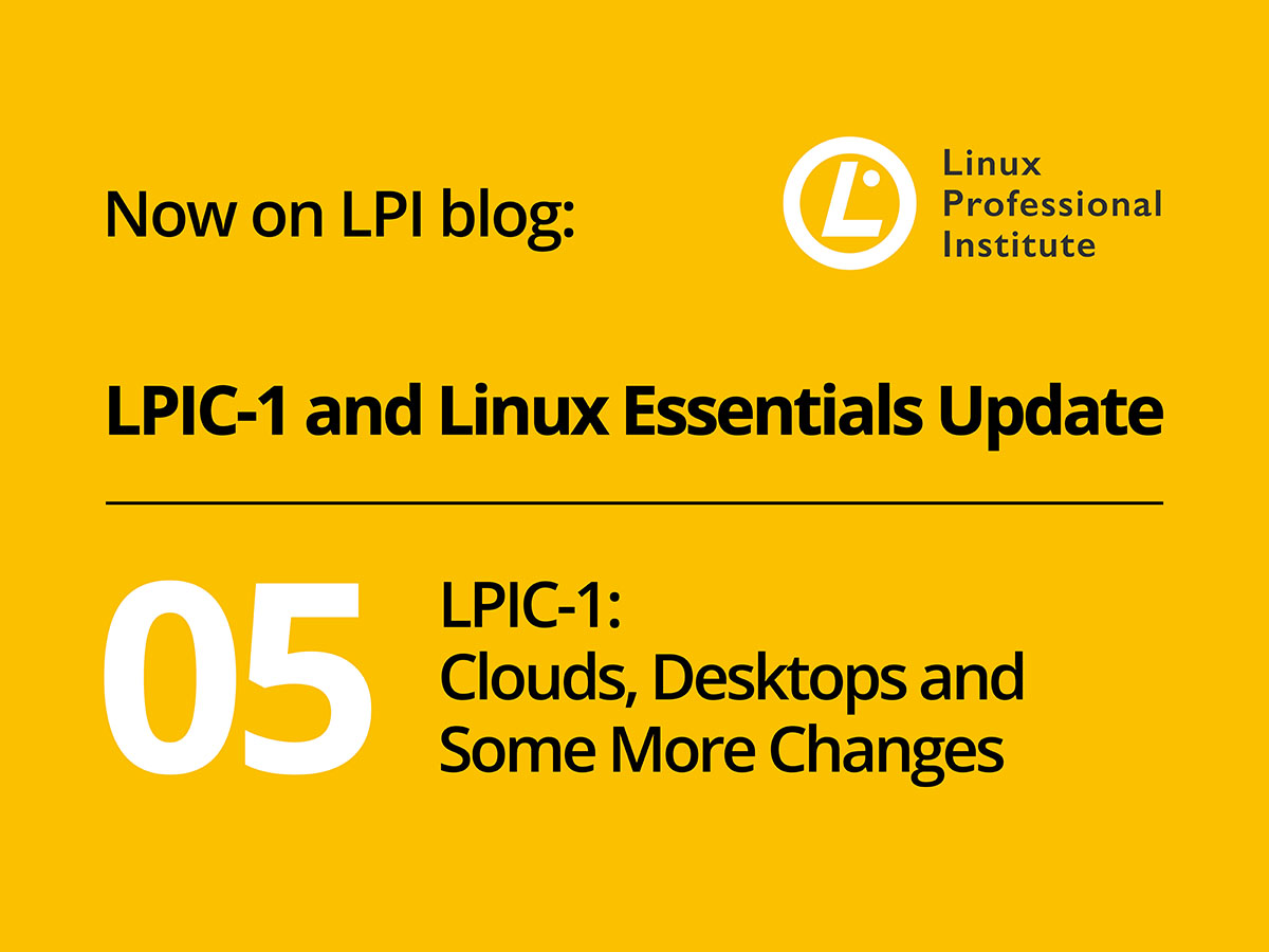ブログ Lpic 1 クラウド デスクトップ その他の変更 Linux Professional Institute