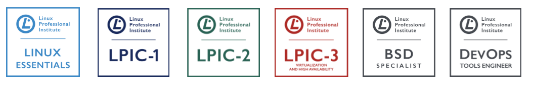 Path #5: Linux Essentials + BSD Specialist + LPIC-1 + LPIC-2 + LPIC-3 Virtualization + DevOps
