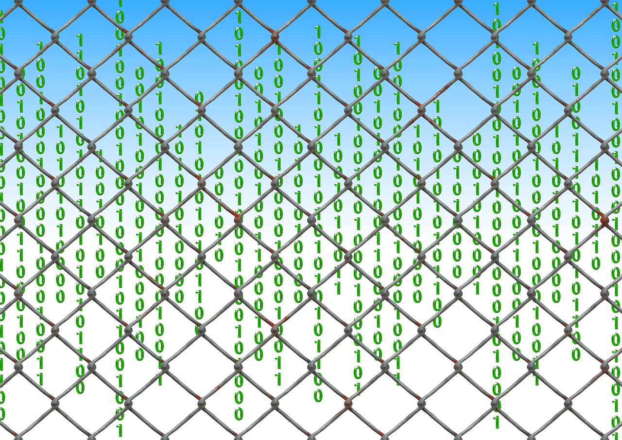 Fenced in net. Original art from https://pixabay.com/en/fence-wire-mesh-fence-pay-binary-1013509/