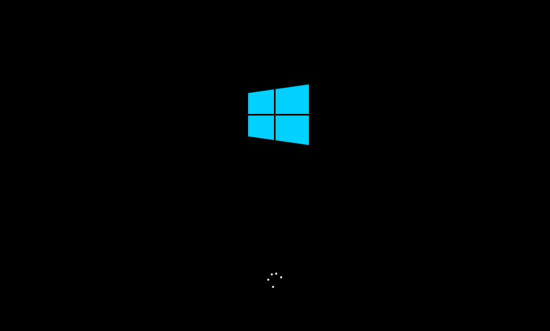  Boot splash screen with Windows 10 theme on Linux.