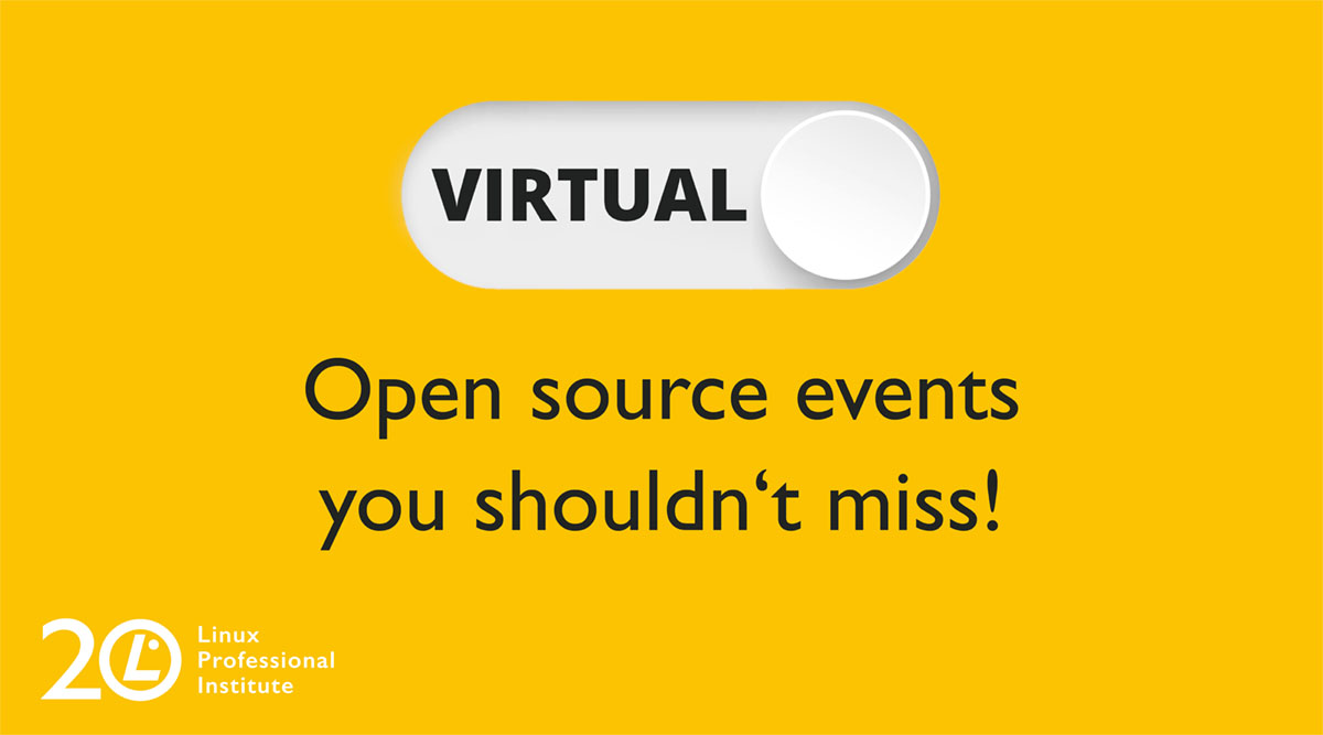 Graphic telling that there are virtual events you shouldn't miss