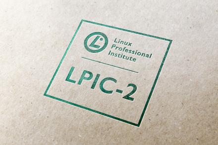 LPIC-2 logo on paper background