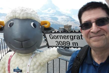 Evan at the Matterhorn