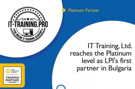 IT Training, Ltd. reaches the Platinum level as LPI's first partner in Bulgaria