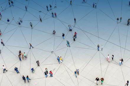 Image showing people connected to each other