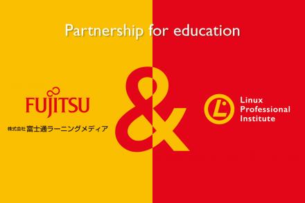 Image with LPI and Fujitsu logo announcing their partnership