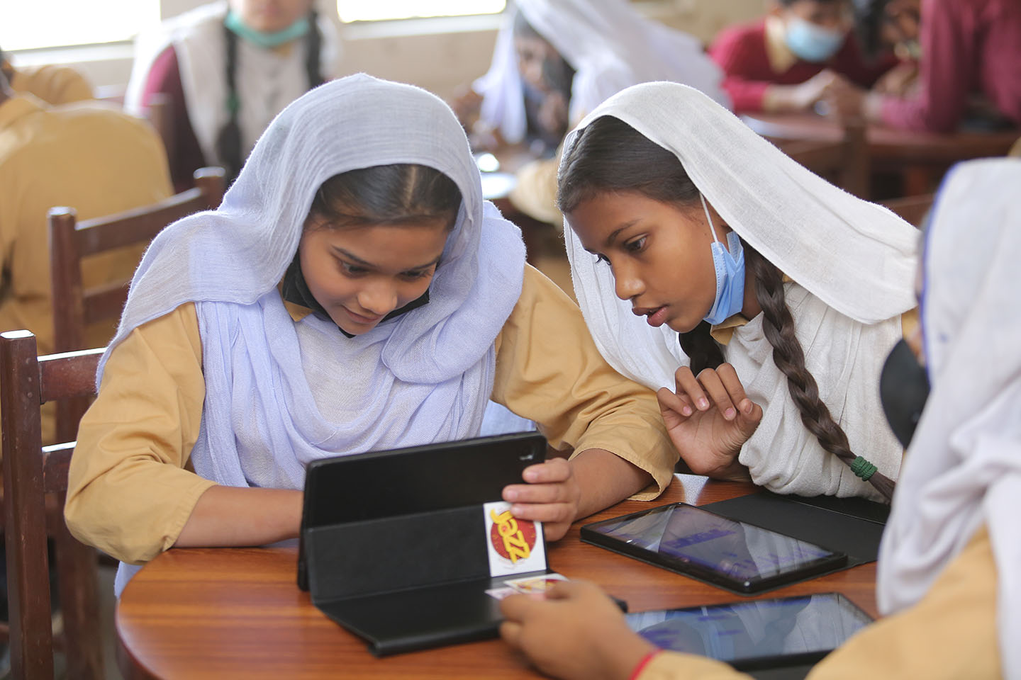 Female students in a TCF school