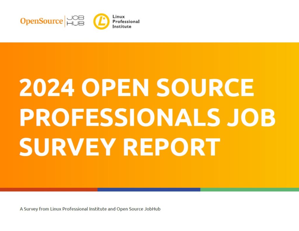 2024 Open Source Professionals Job Report Cover