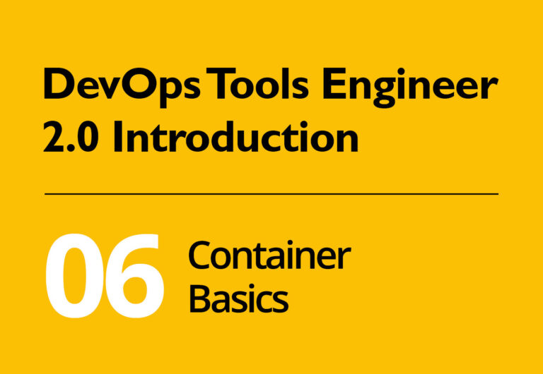 DevOps Tools Introduction #06: Container Basics